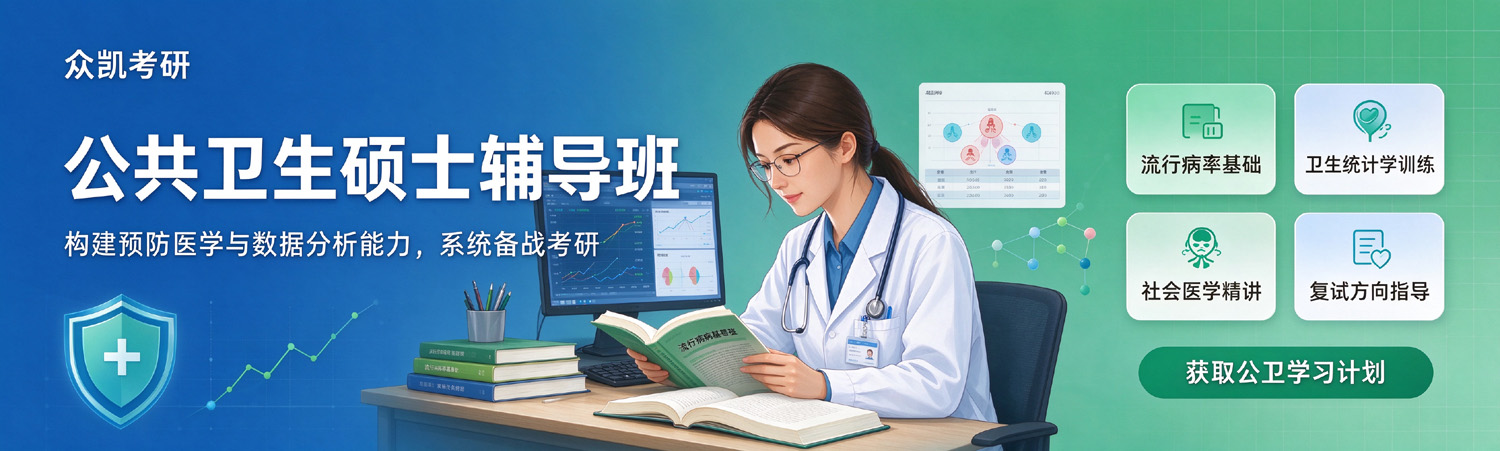 众凯考研-公共卫生硕士考研辅导班